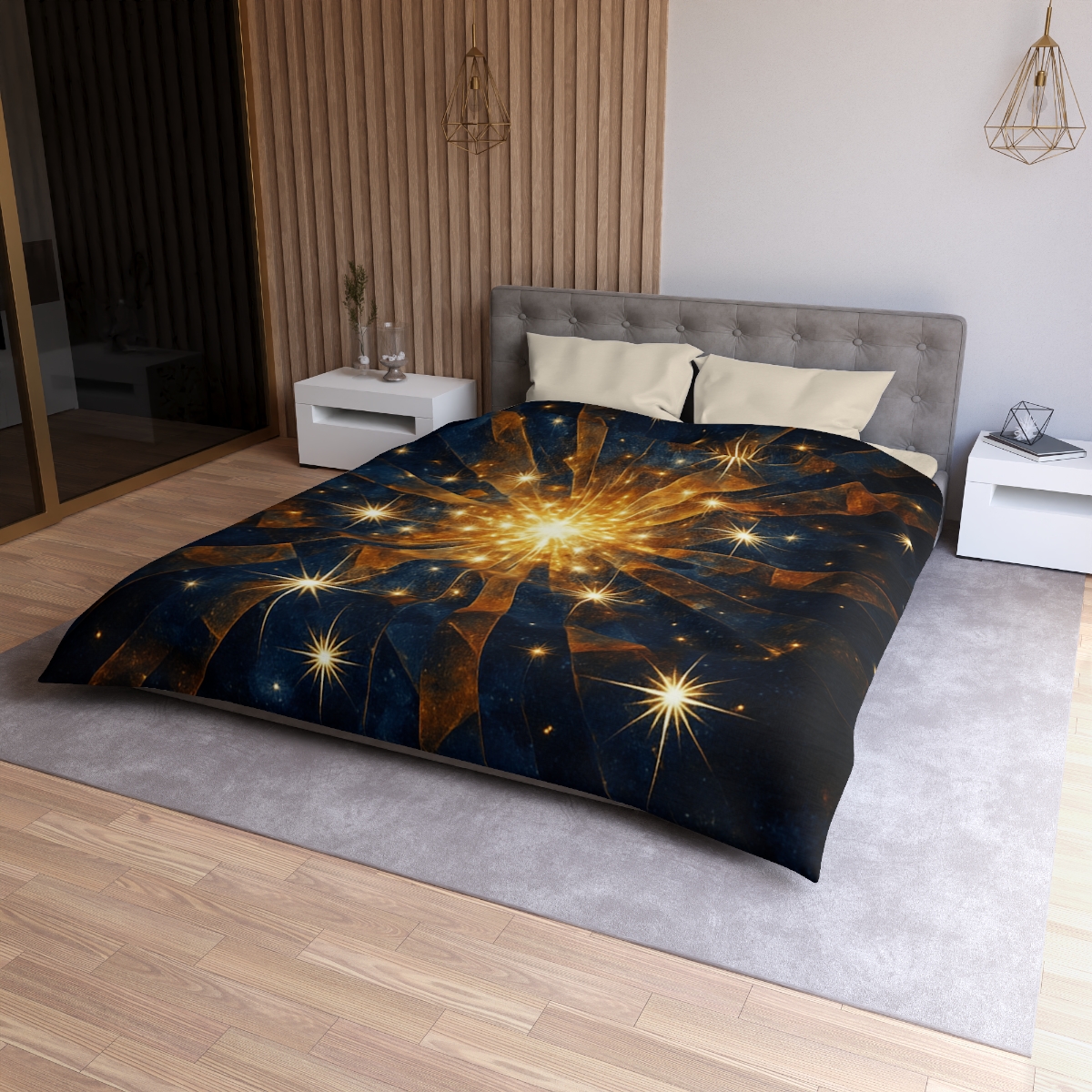Starburst Mosaic Field unique patterned duvets