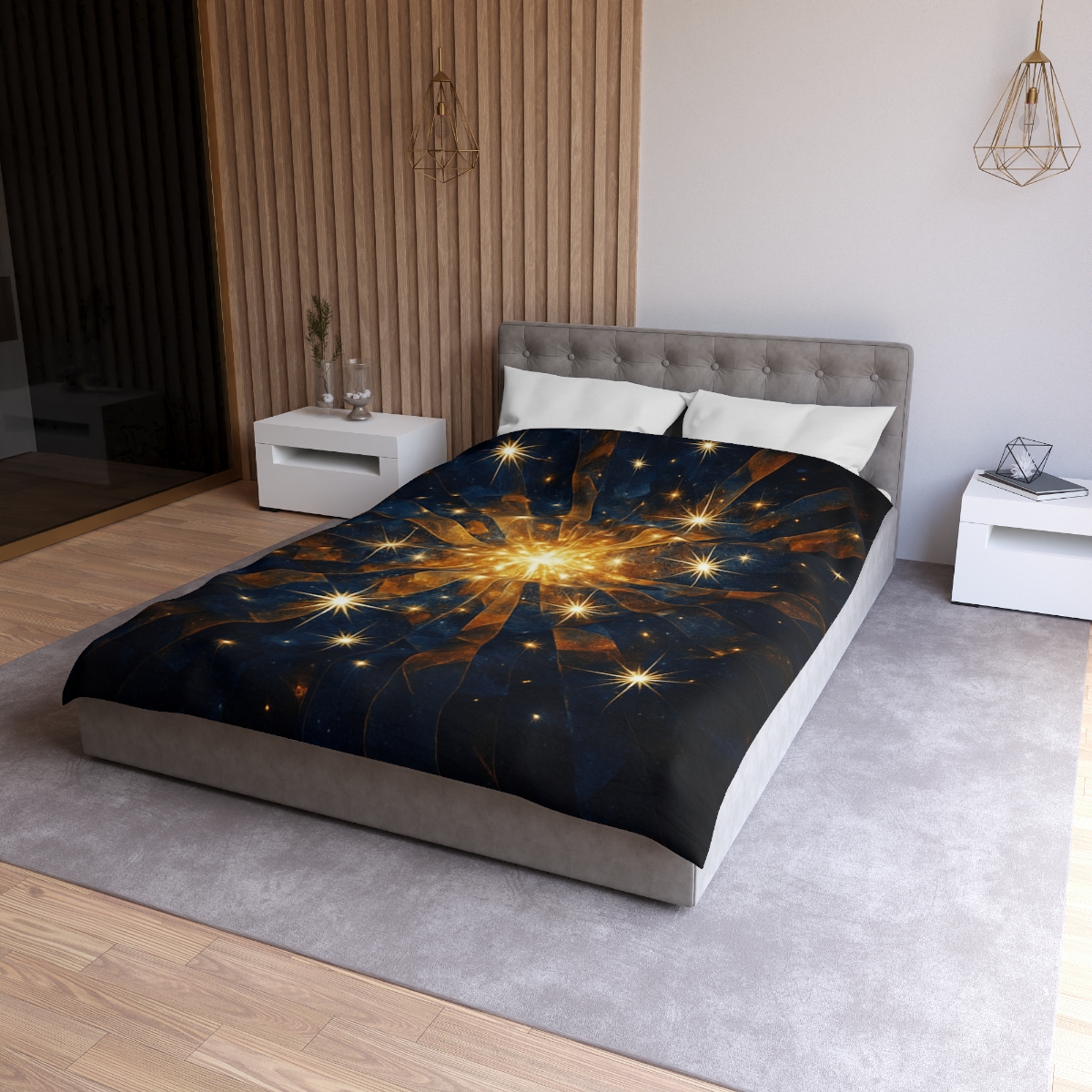 Starburst Mosaic Field unique patterned duvets