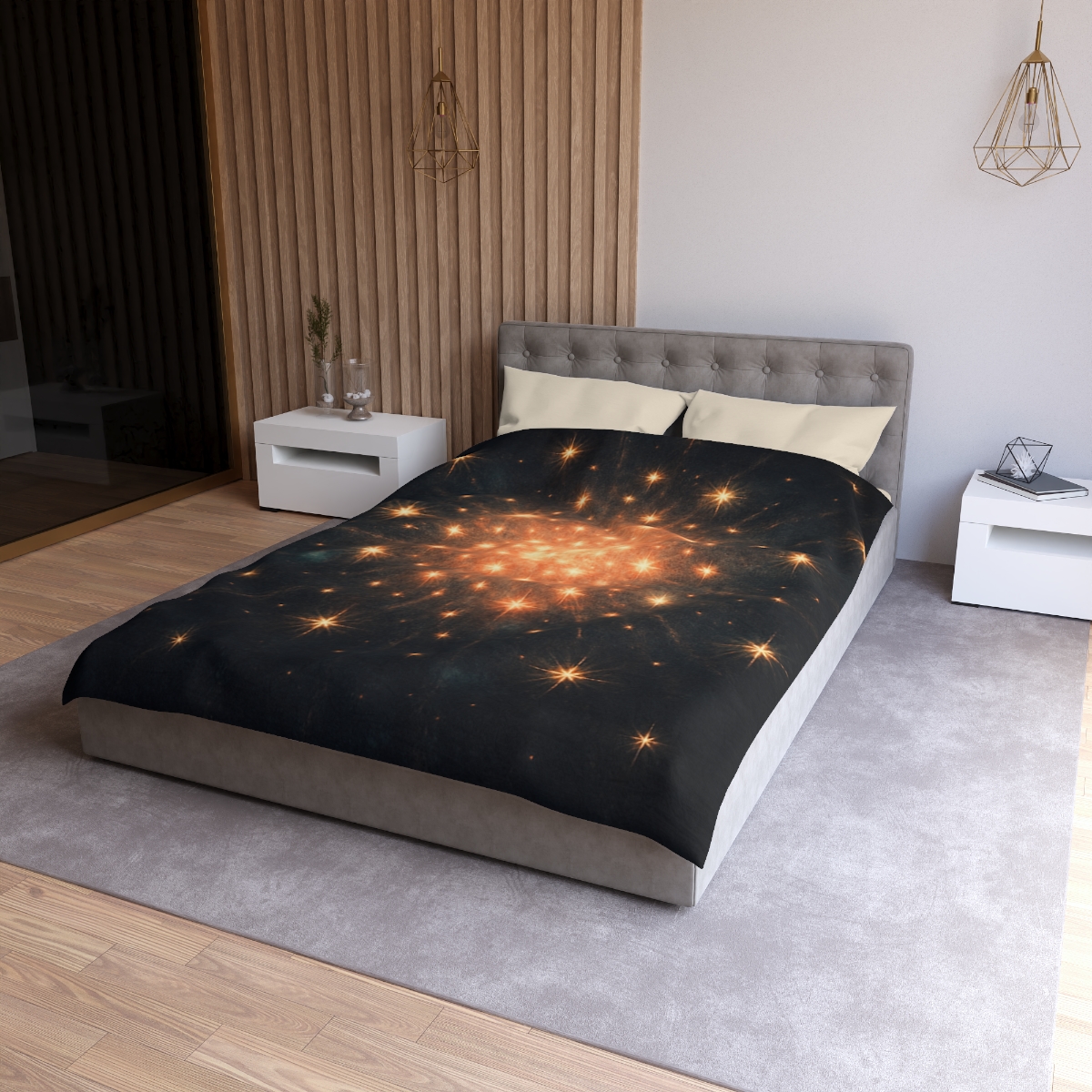 Starburst Mosaic Field unique patterned duvets