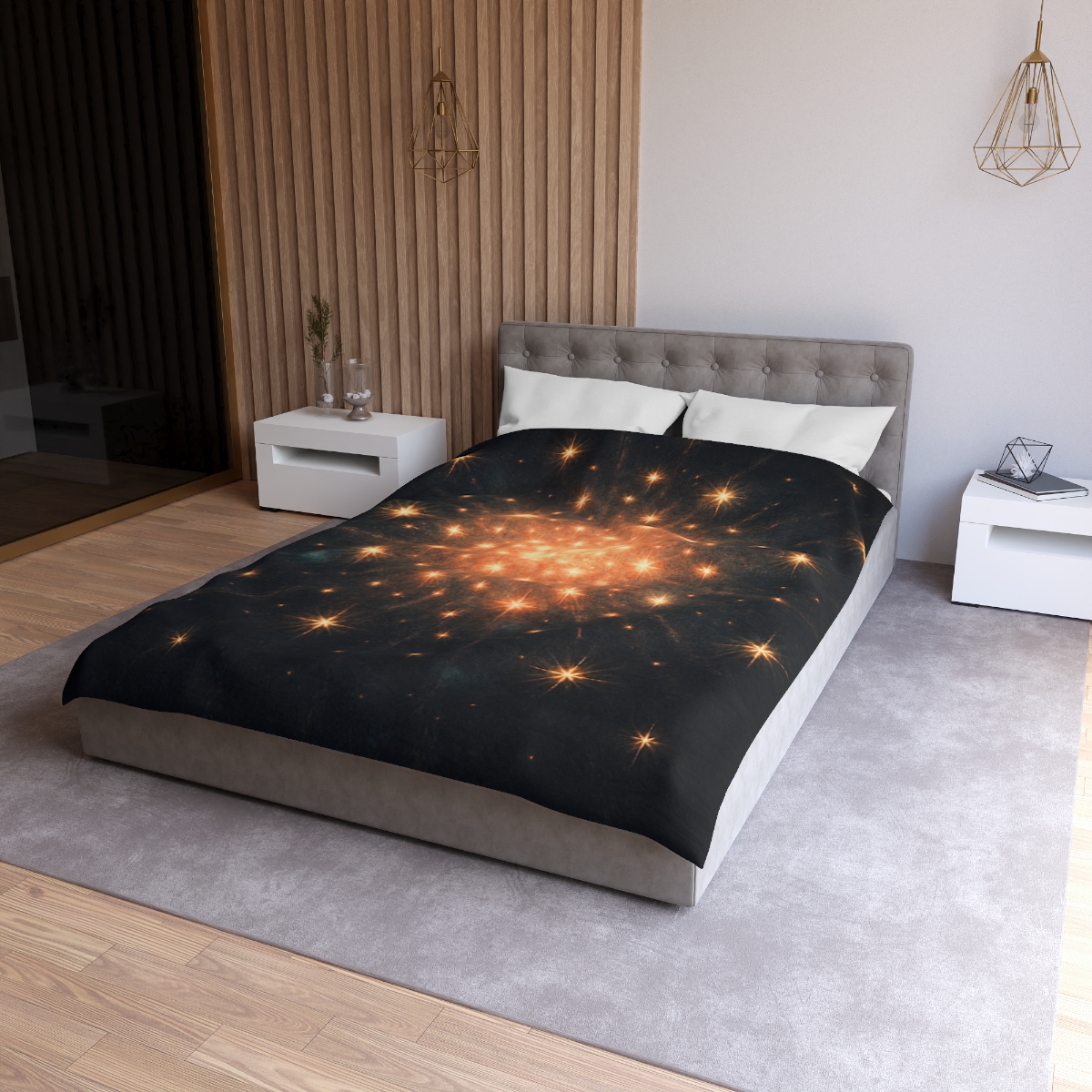 Starburst Mosaic Field unique patterned duvets