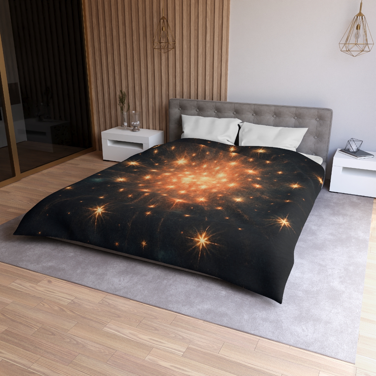 Starburst Mosaic Field unique patterned duvets