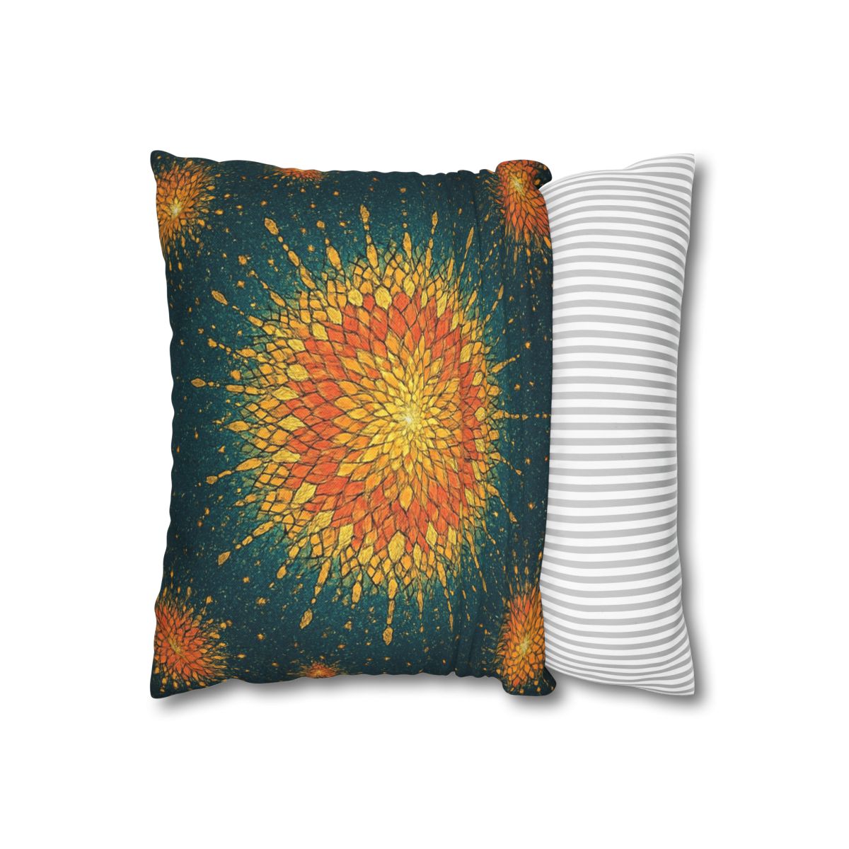 Starburst Mosaic Halo personalized pillow covers