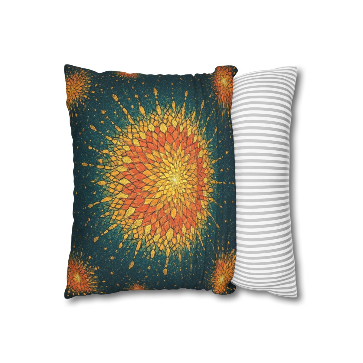 Starburst Mosaic Halo personalized pillow covers
