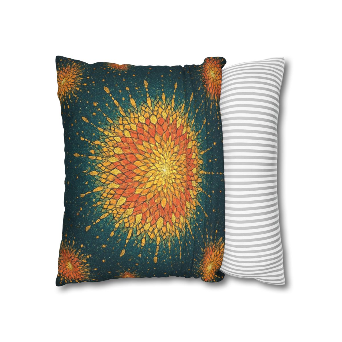 Starburst Mosaic Halo personalized pillow covers