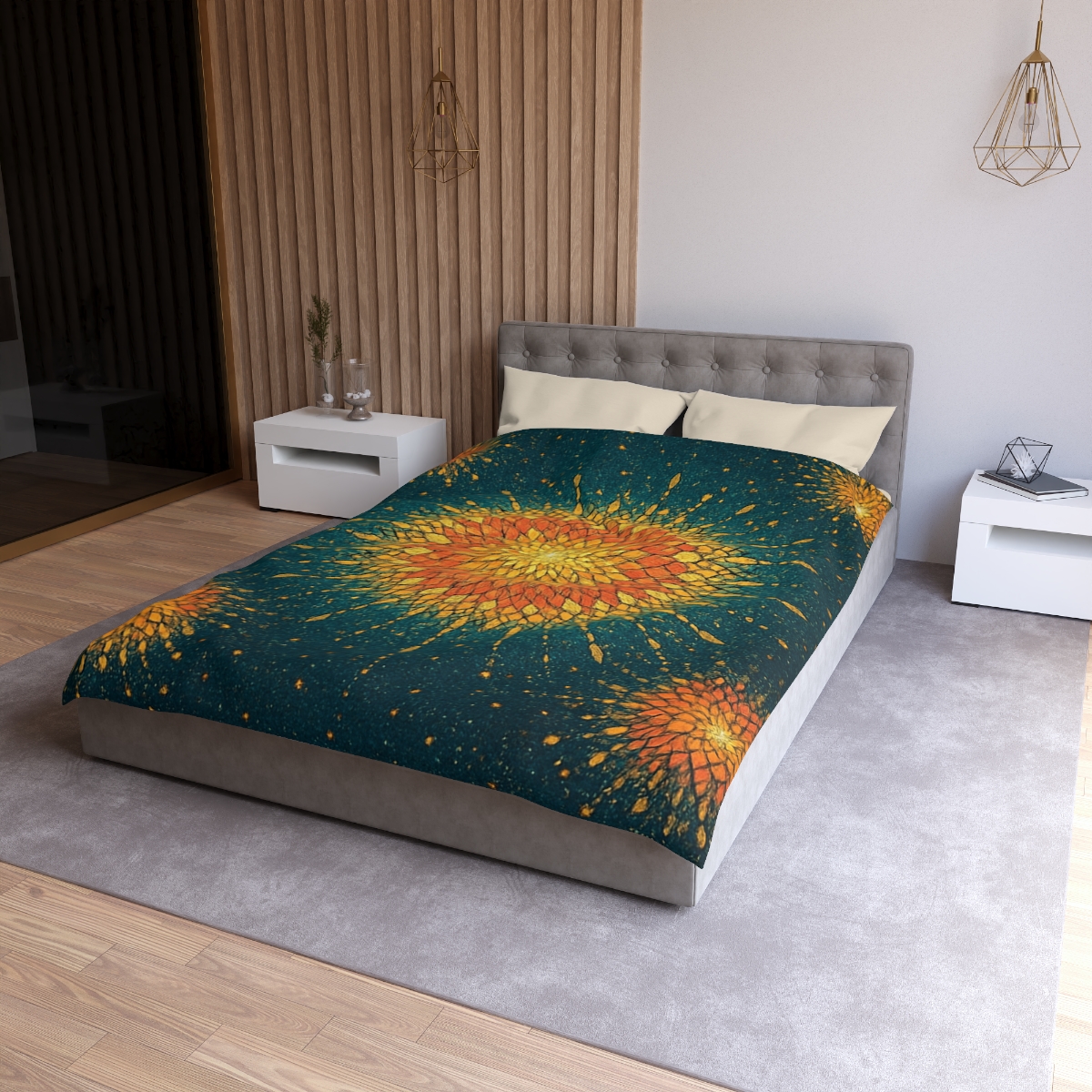 Starburst Mosaic Halo custom duvets