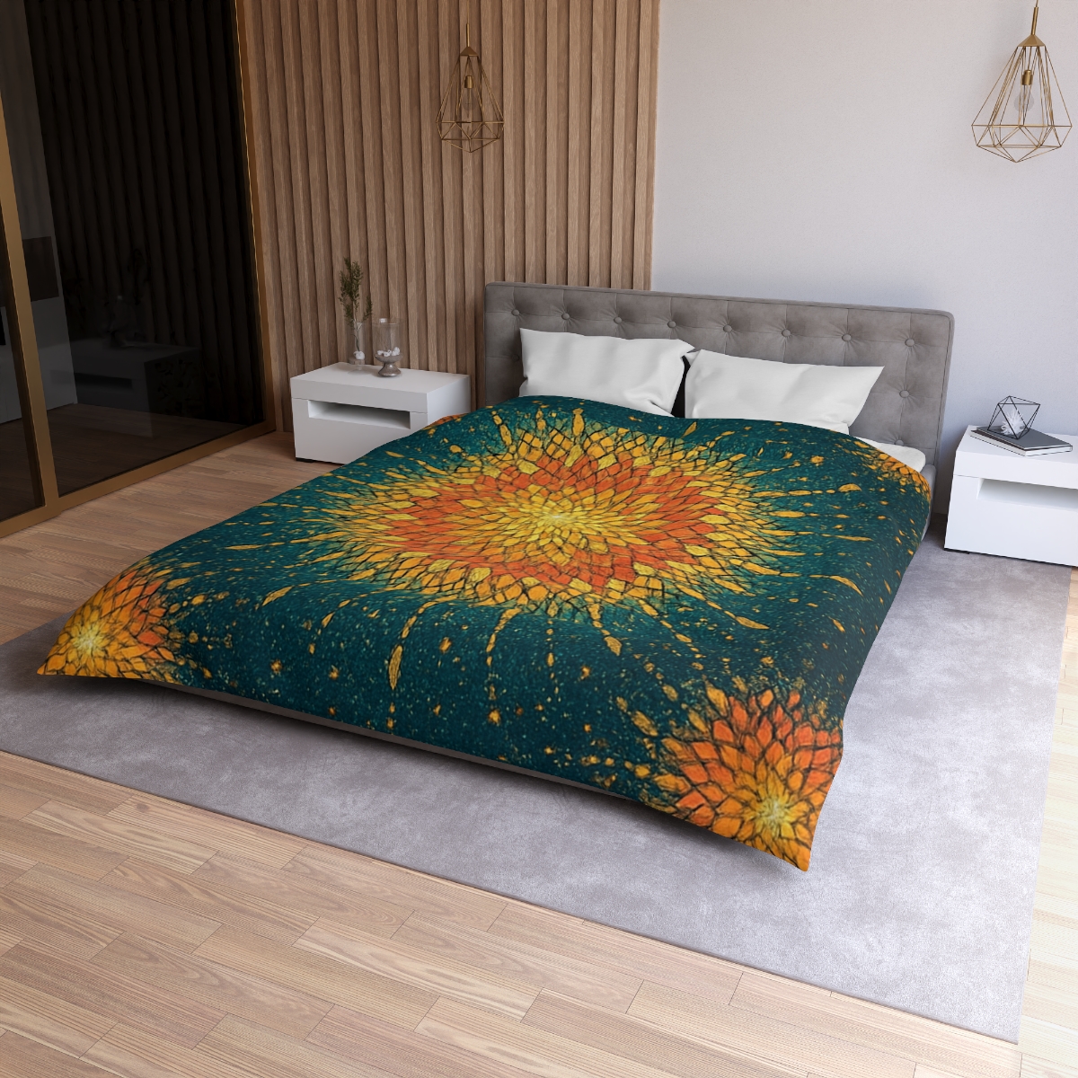 Starburst Mosaic Halo custom duvets