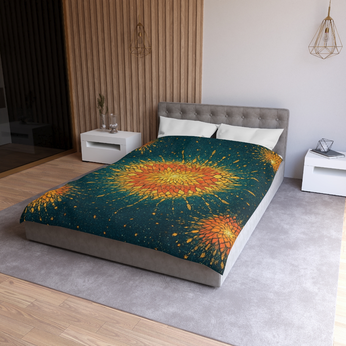 Starburst Mosaic Halo custom duvets