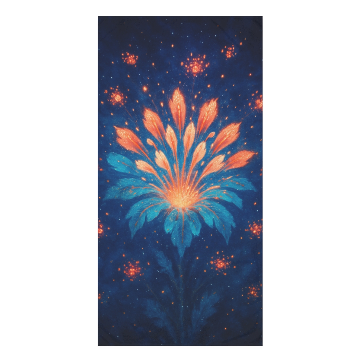 Starburst Petal Crown designer printed towels