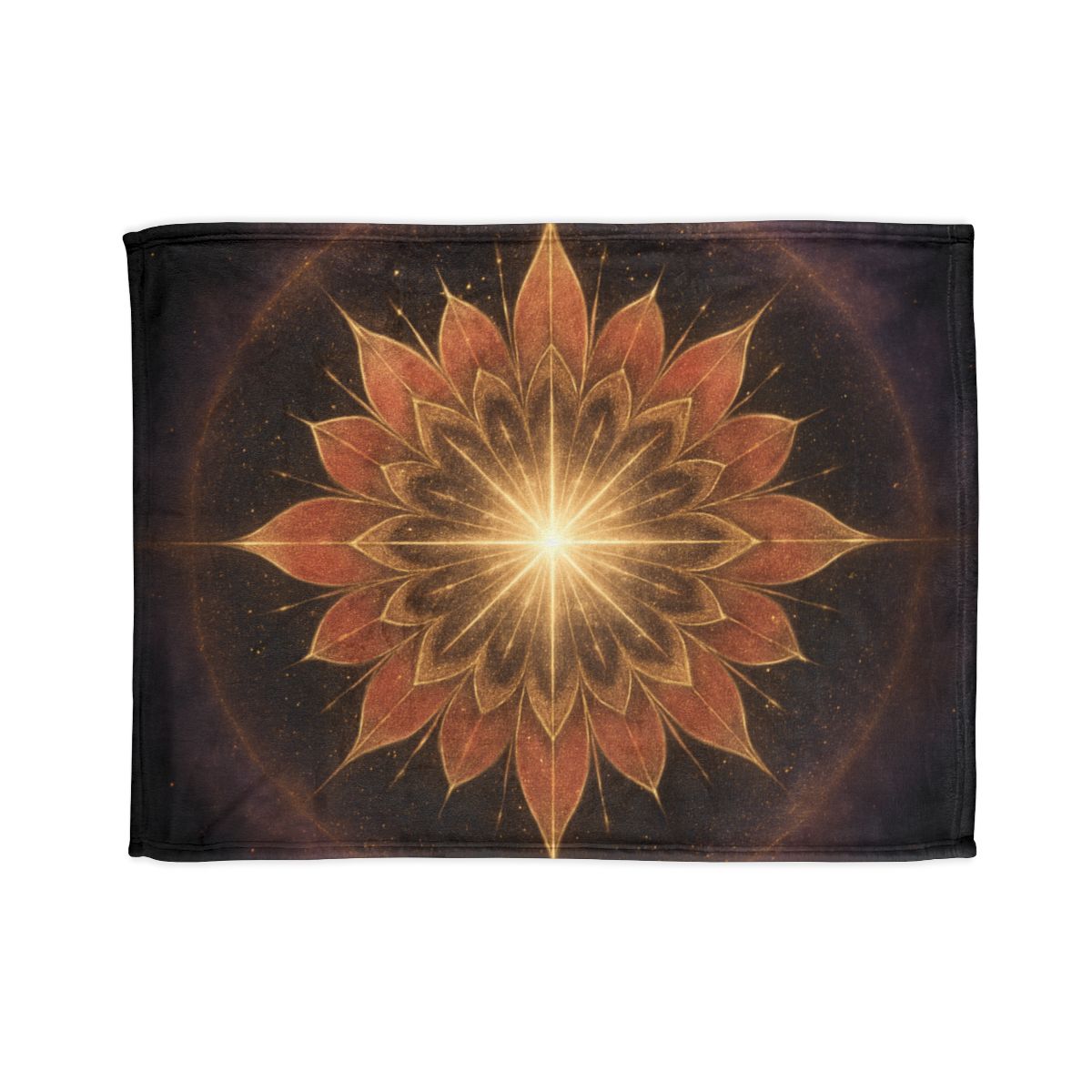 Starburst Petal Crown soft fleece blankets