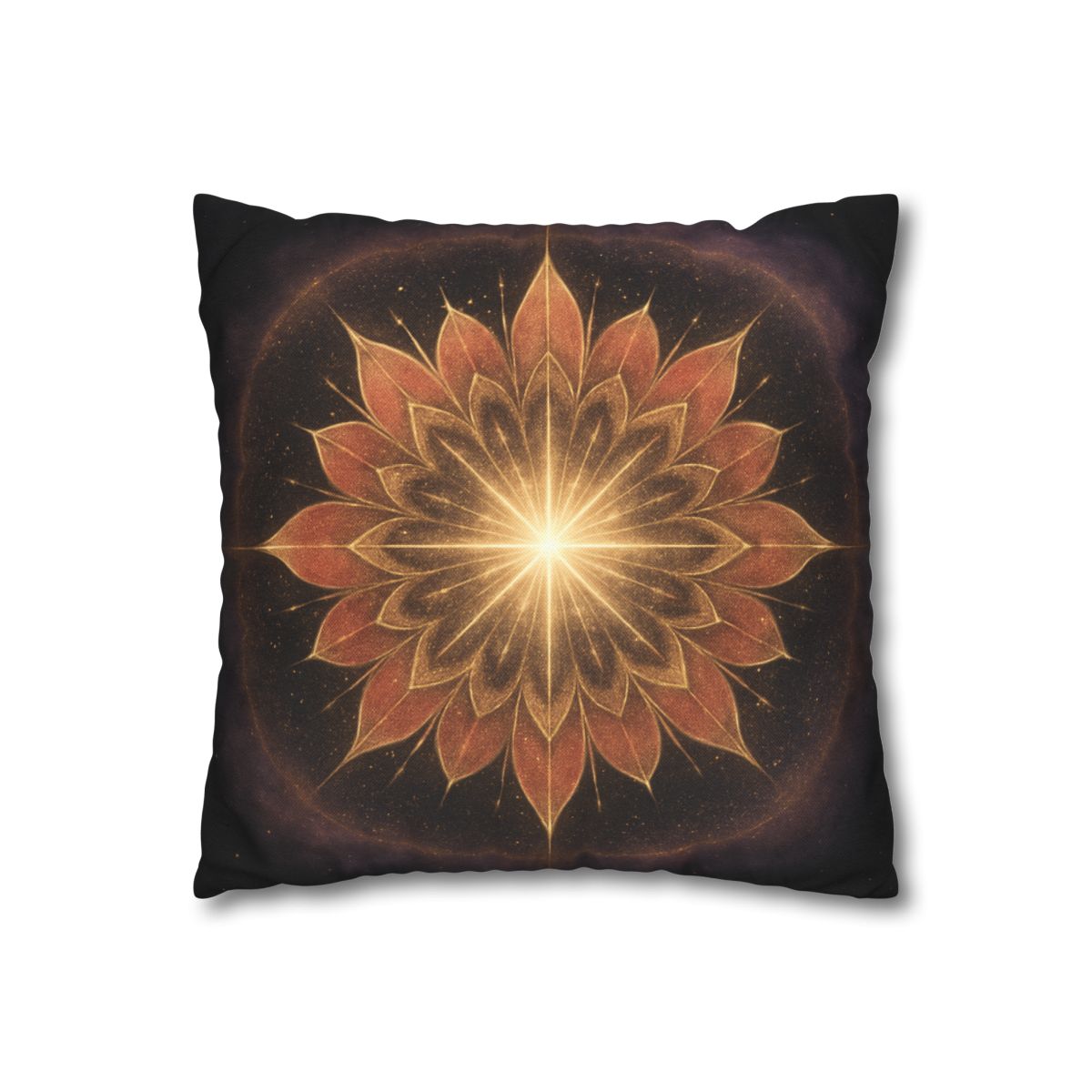 Starburst Petal Crown soft cotton pillow cases