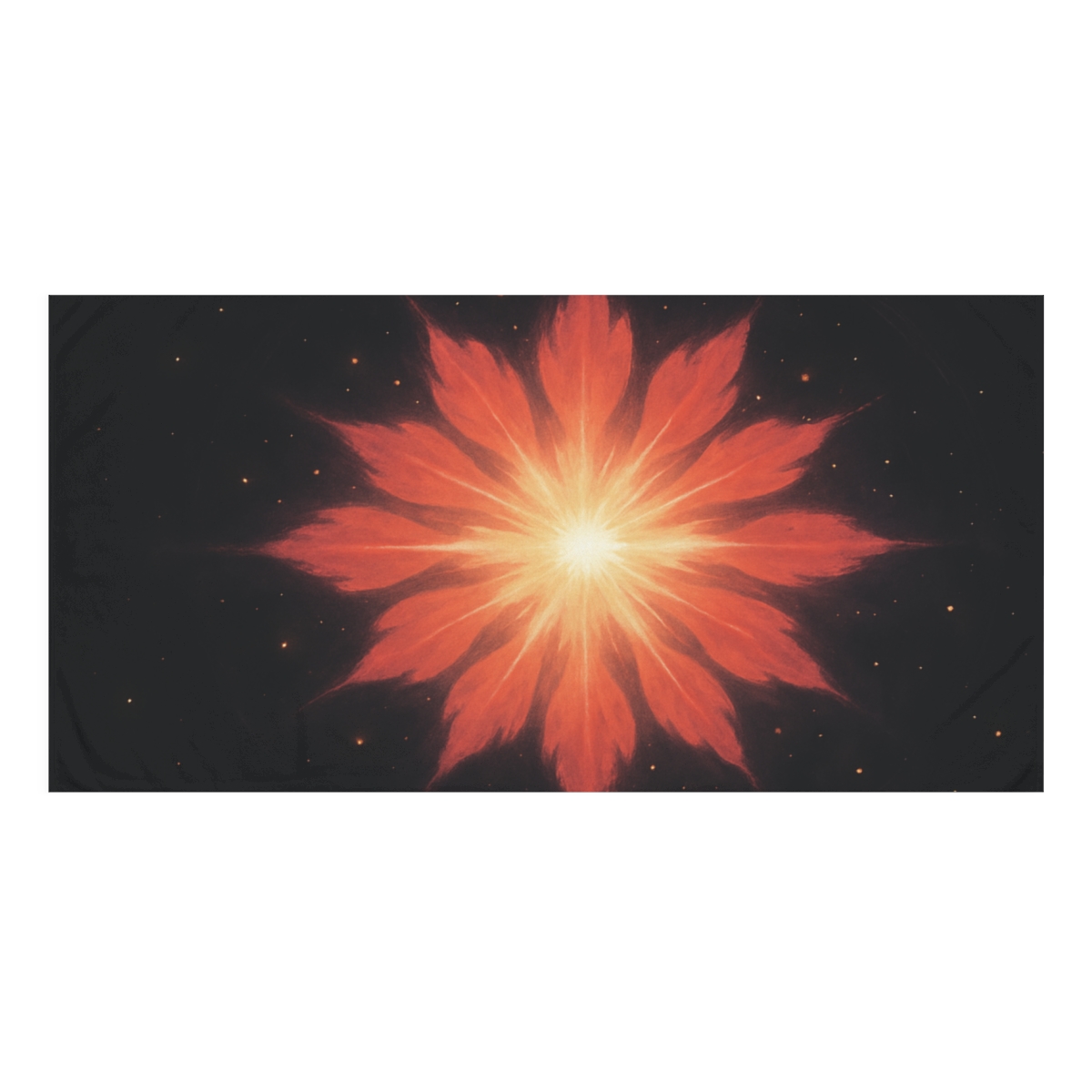 Starburst Petal Halo stylish beach towels