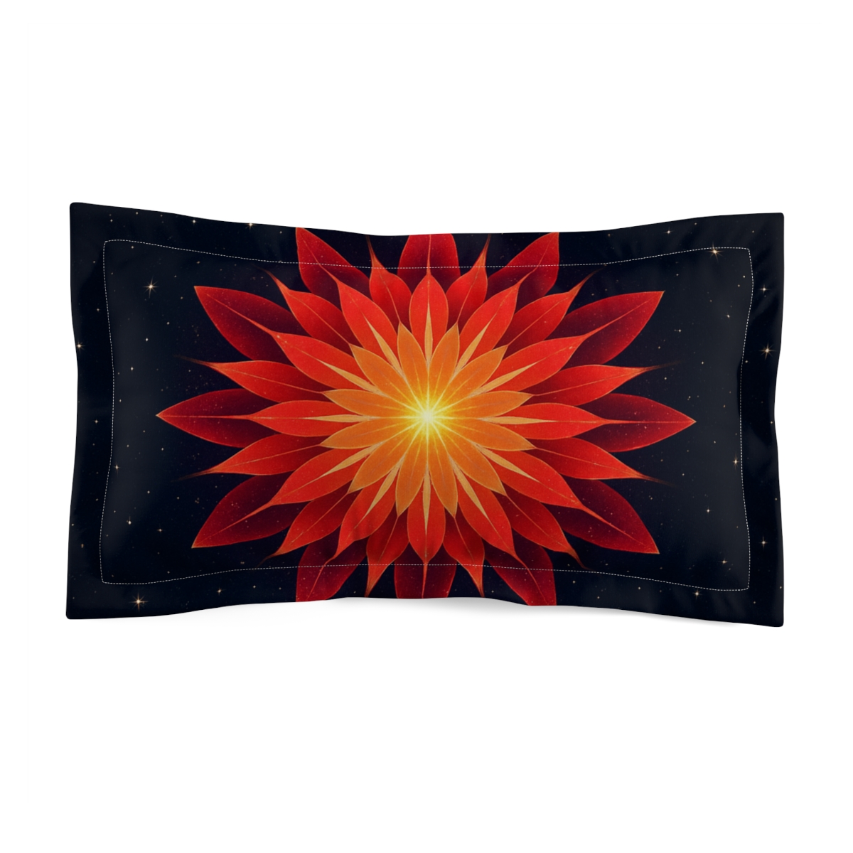 Starburst Petal Resonance personalized decorative pillows