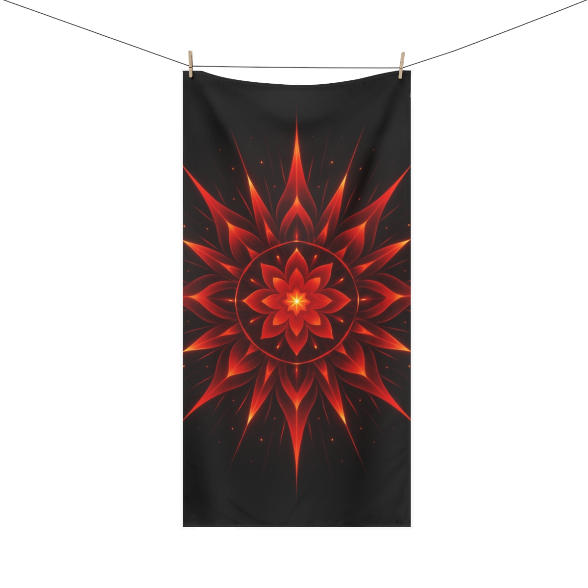 Starburst Petal Resonance trendy hand towels