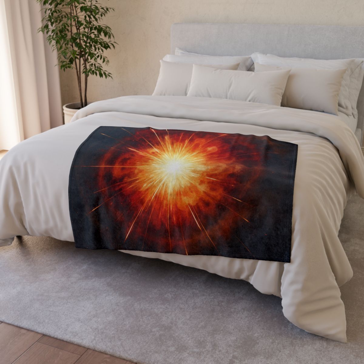 Starburst Petal Shockwave decorative home blankets