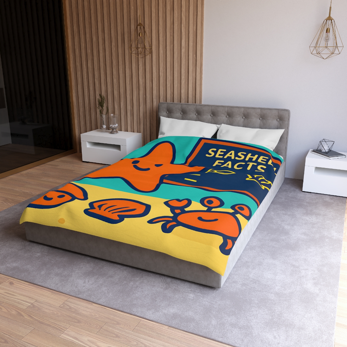 Starfish Science Class personalized bedding duvets