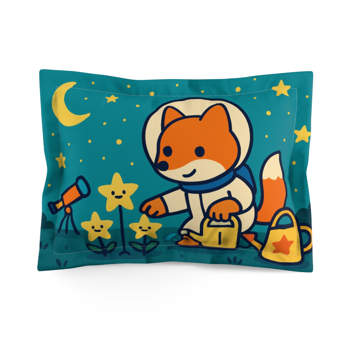 Stargazer Fox And The Star Garden personalized decorative pillows
