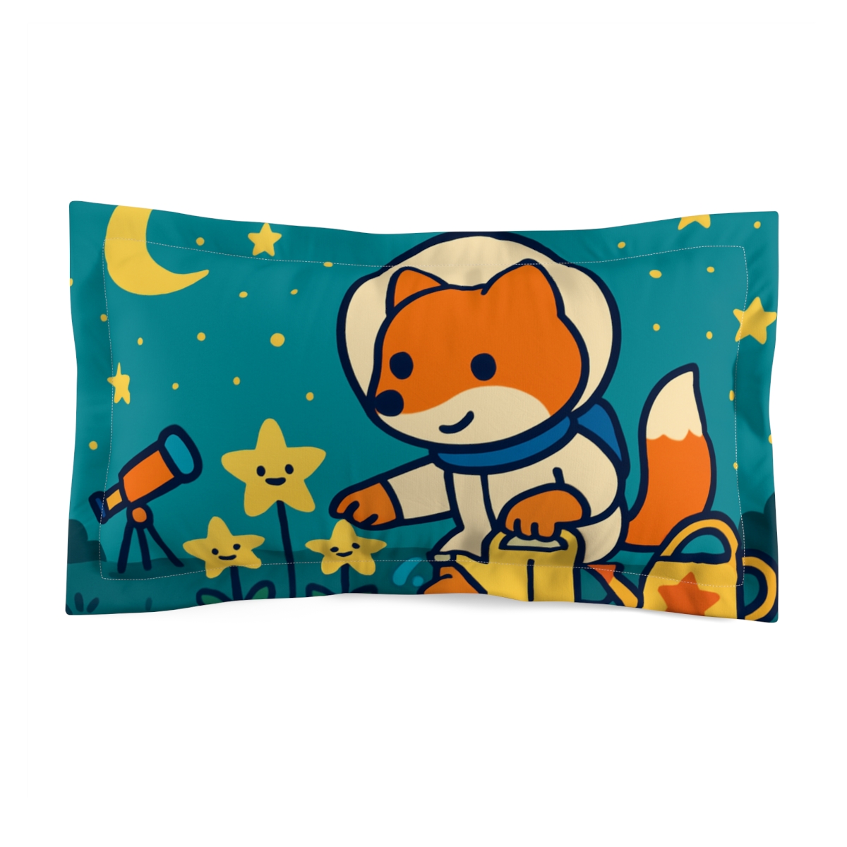 Stargazer Fox And The Star Garden personalized decorative pillows