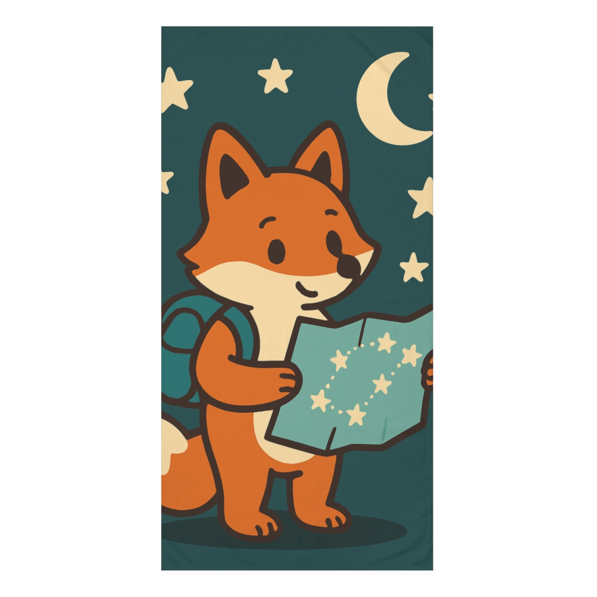 Stargazer Fox Explorer comfortable face towels
