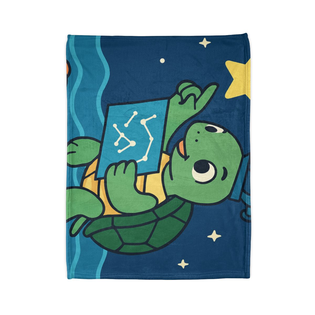 Stargazer Sea Turtle designer printed blankets