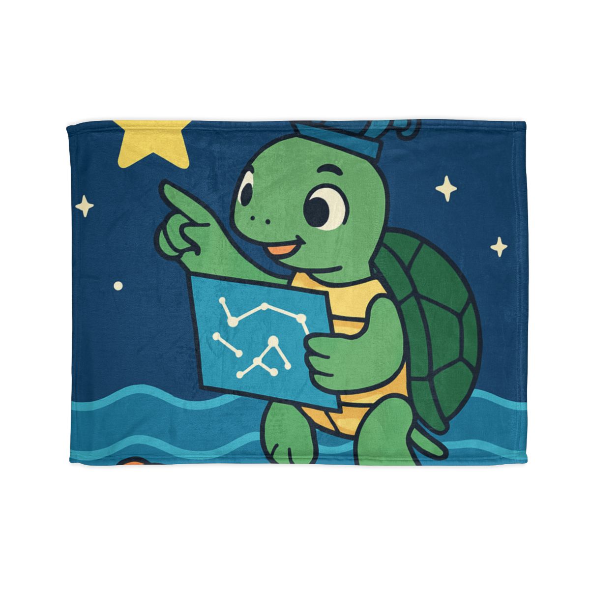 Stargazer Sea Turtle designer printed blankets