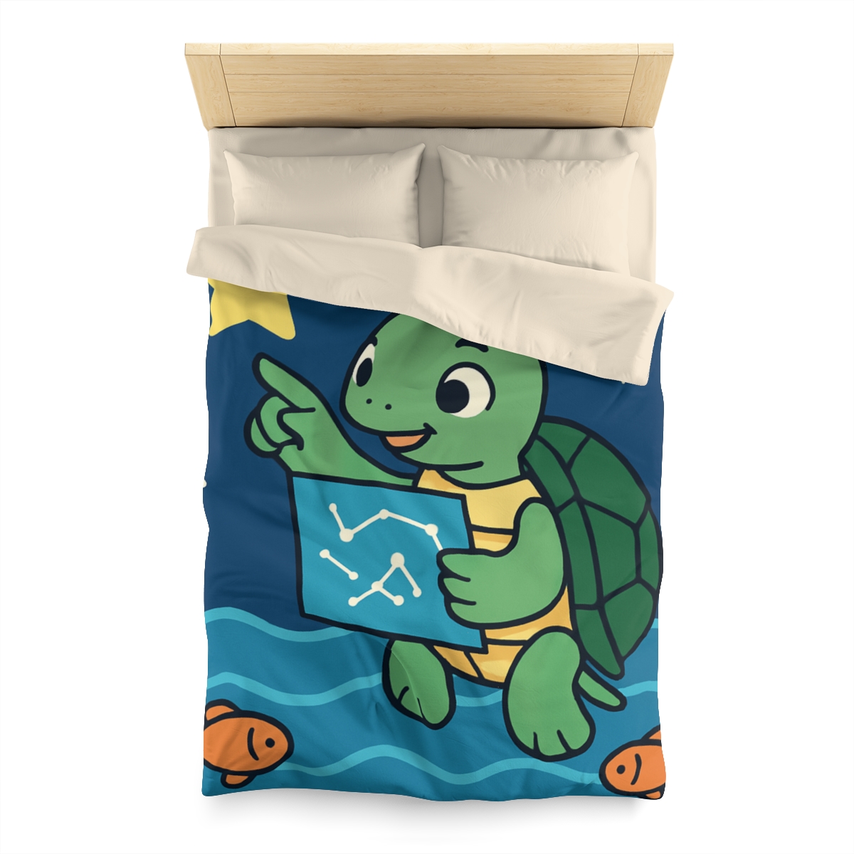 Stargazer Sea Turtle warm winter duvets