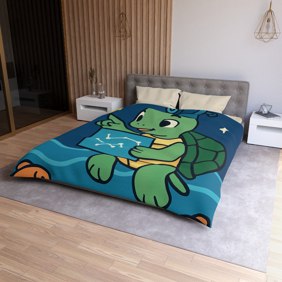 Stargazer Sea Turtle warm winter duvets