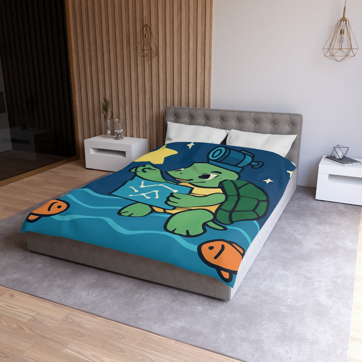 Stargazer Sea Turtle warm winter duvets