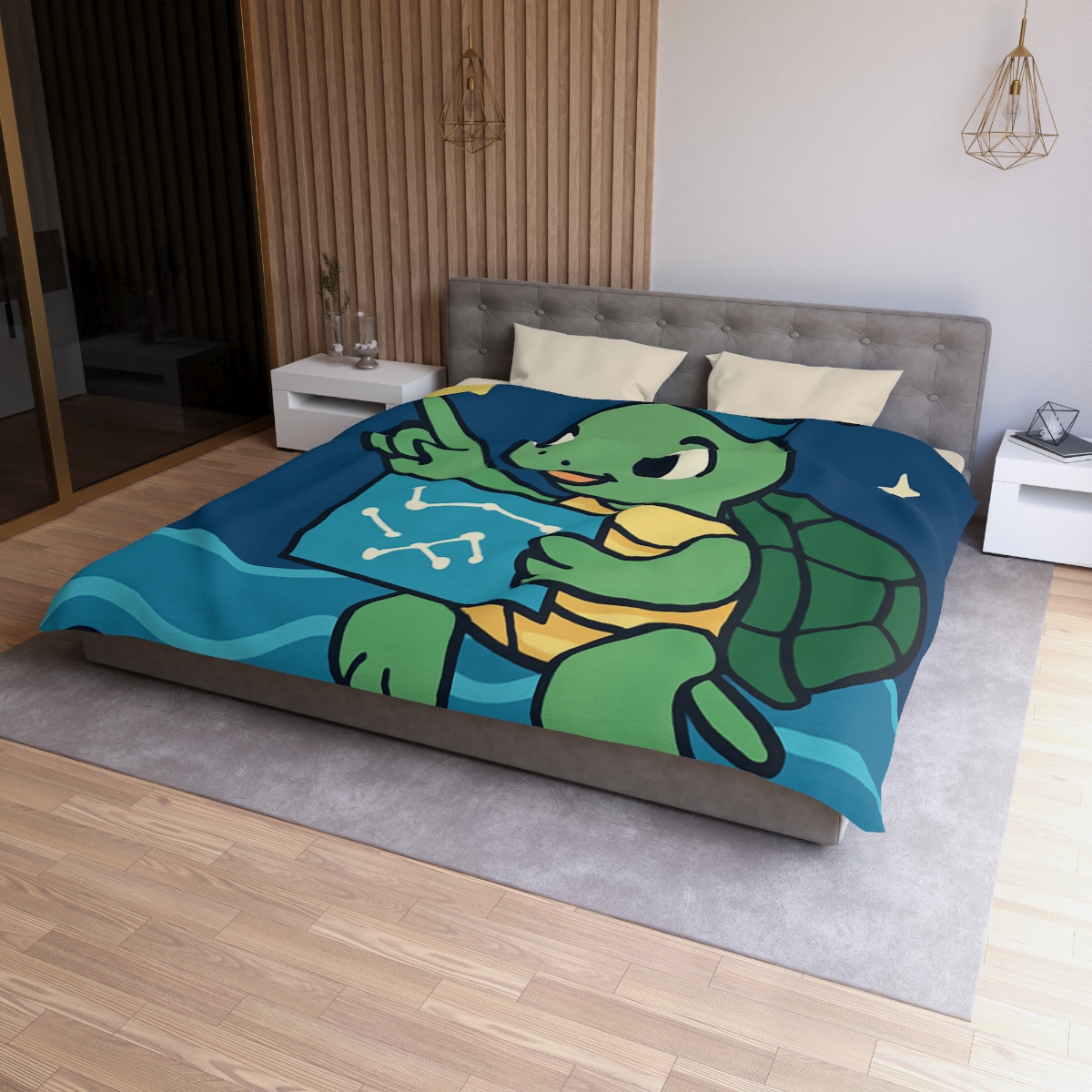 Stargazer Sea Turtle warm winter duvets