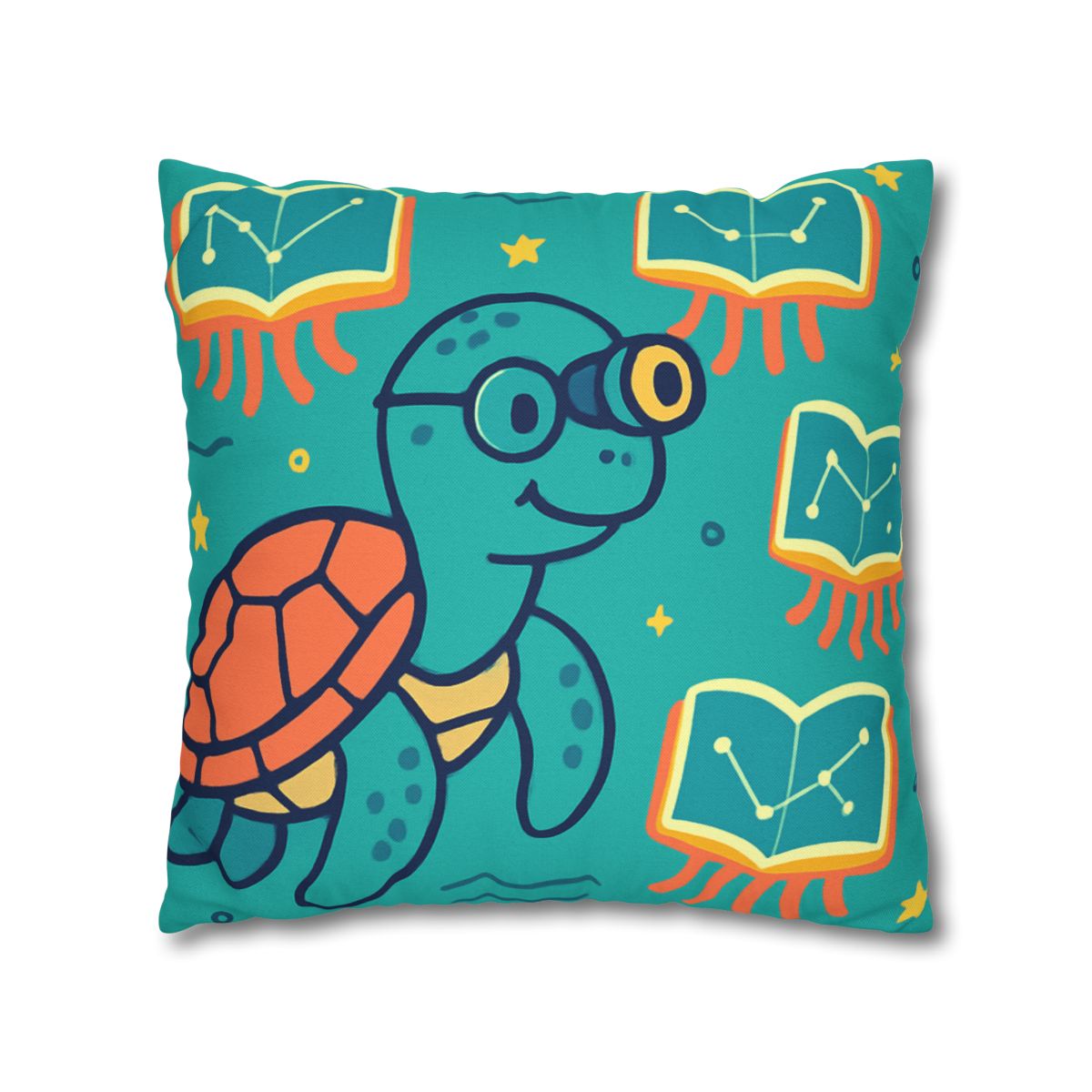 Stargazer Turtle And Floating Jellybooks trendy patterned pillow cases