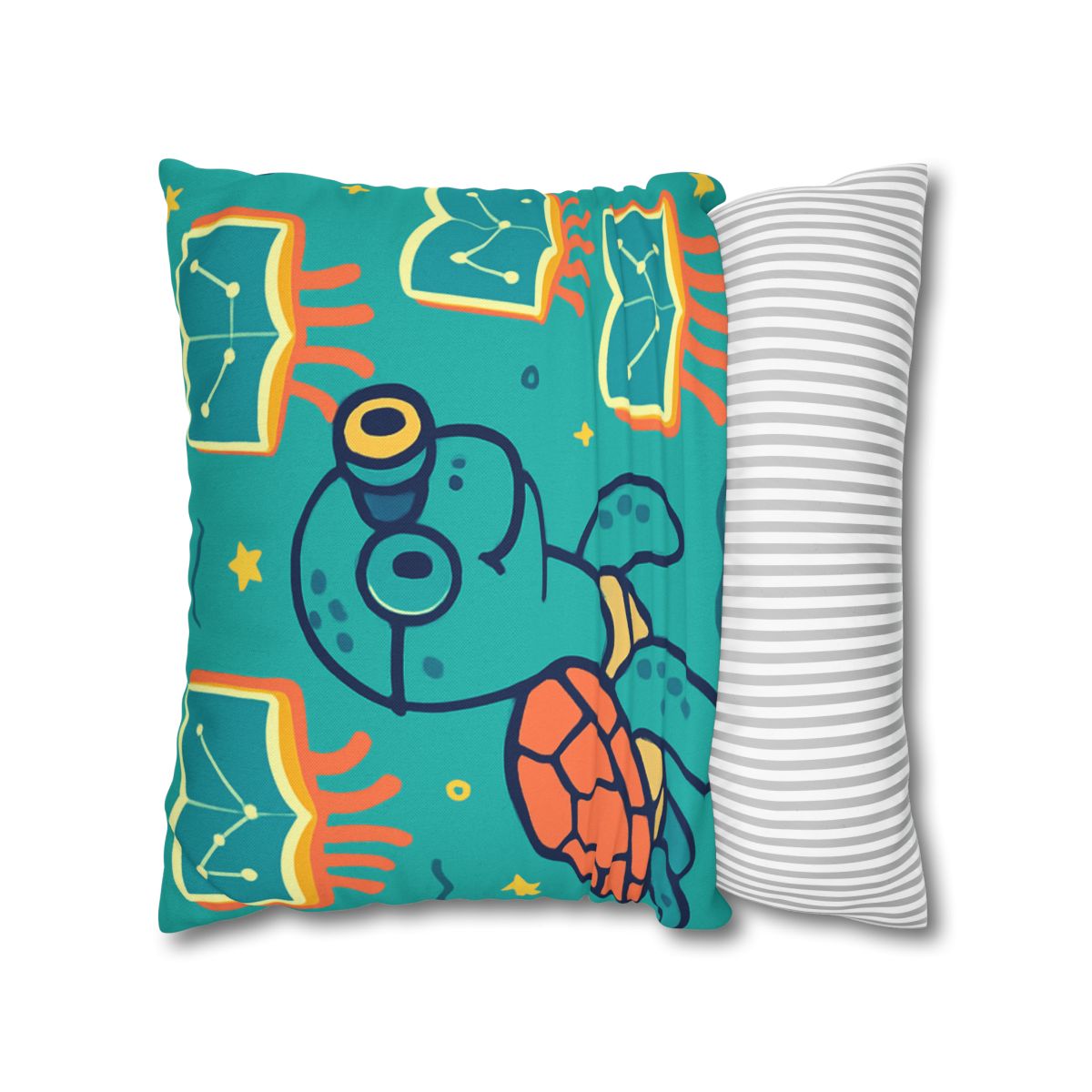 Stargazer Turtle And Floating Jellybooks trendy patterned pillow cases