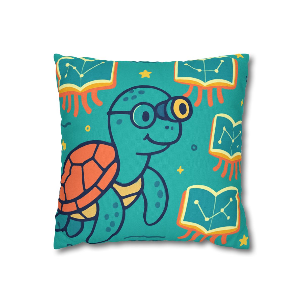 Stargazer Turtle And Floating Jellybooks trendy patterned pillow cases