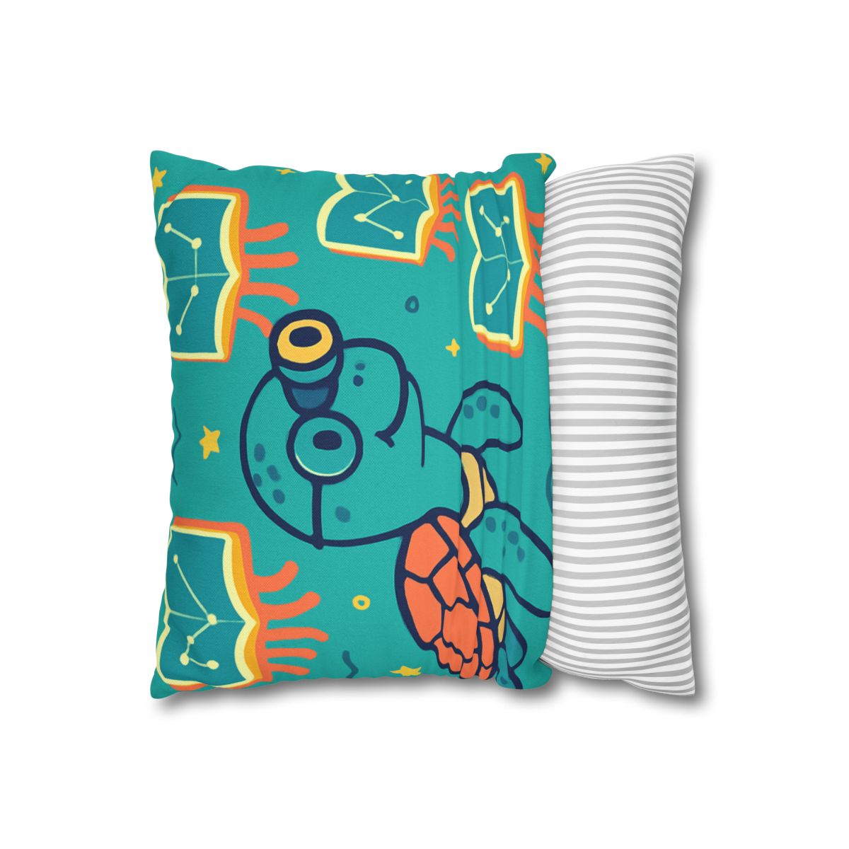 Stargazer Turtle And Floating Jellybooks trendy patterned pillow cases