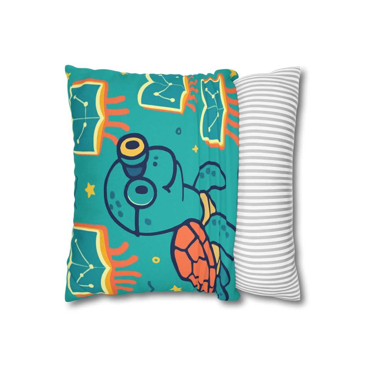Stargazer Turtle And Floating Jellybooks trendy patterned pillow cases