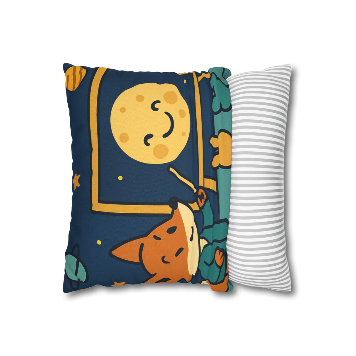 Stargazing Fox And Moon Classroom stylish decorative pillowcases
