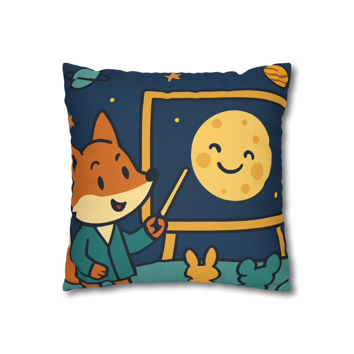 Stargazing Fox And Moon Classroom stylish decorative pillowcases