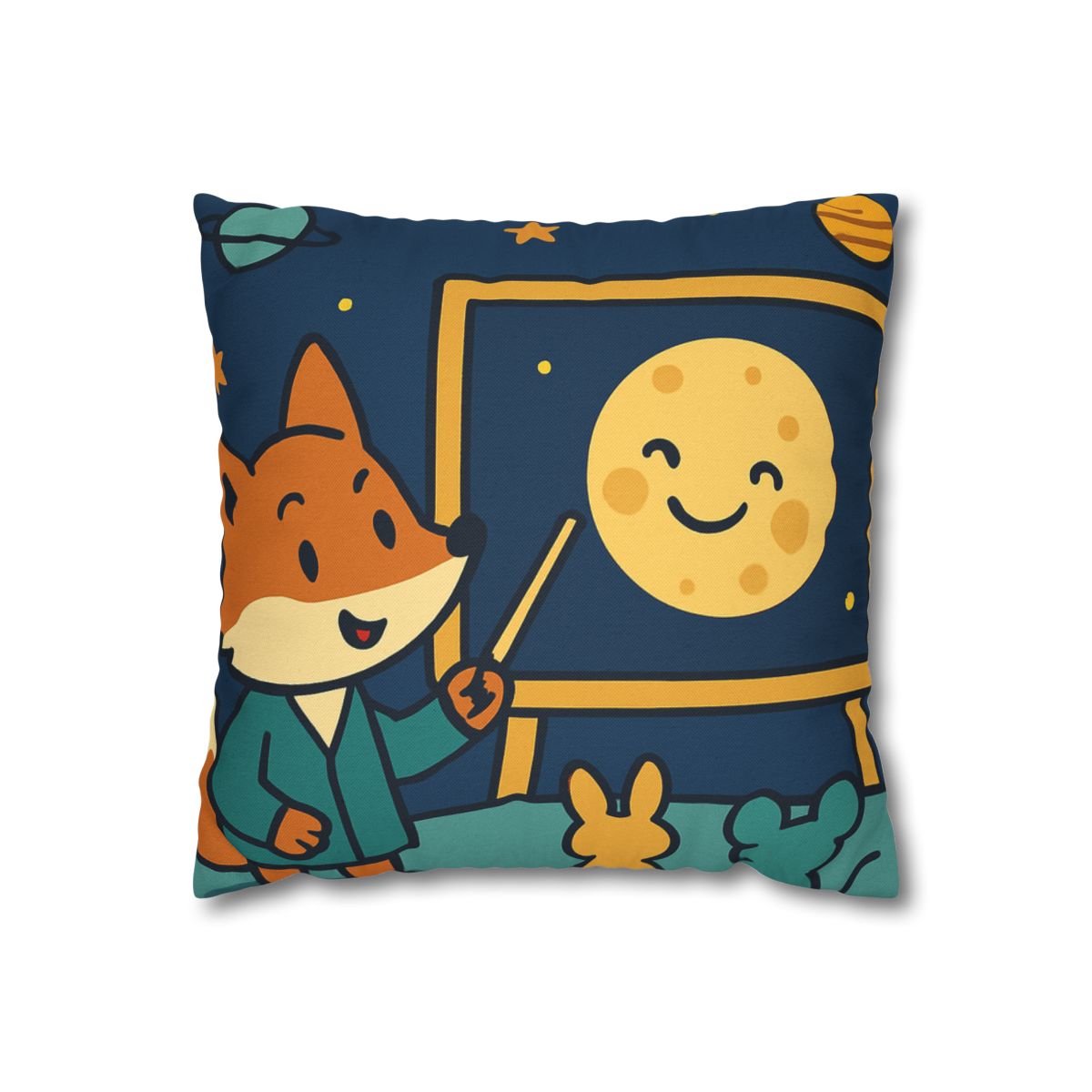Stargazing Fox And Moon Classroom stylish decorative pillowcases