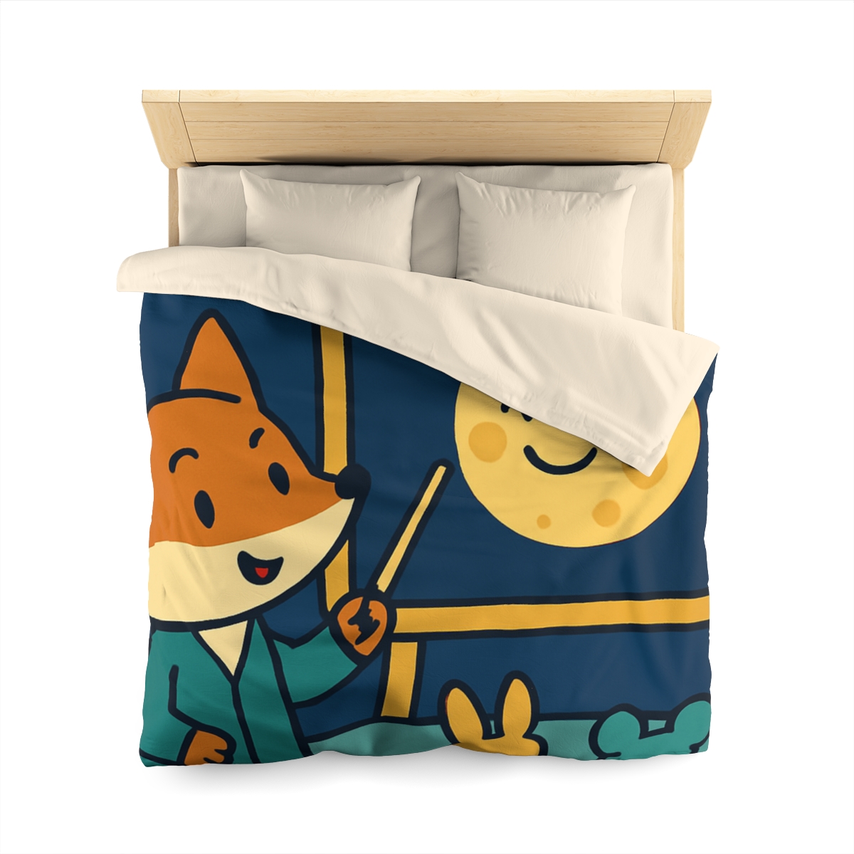 Stargazing Fox And Moon Classroom stylish duvet covers