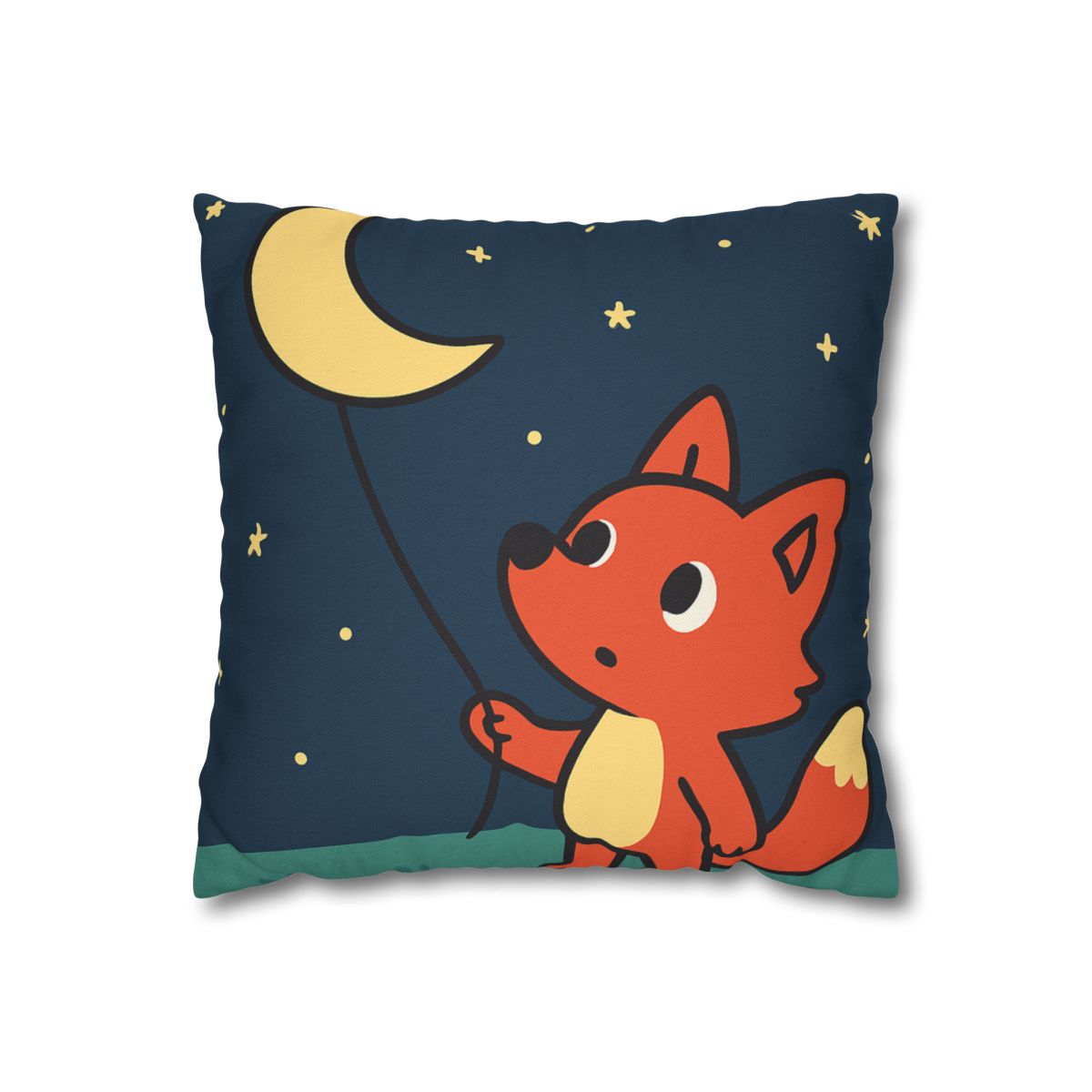 Stargazing Fox And Moon Kite unique gift pillow cases