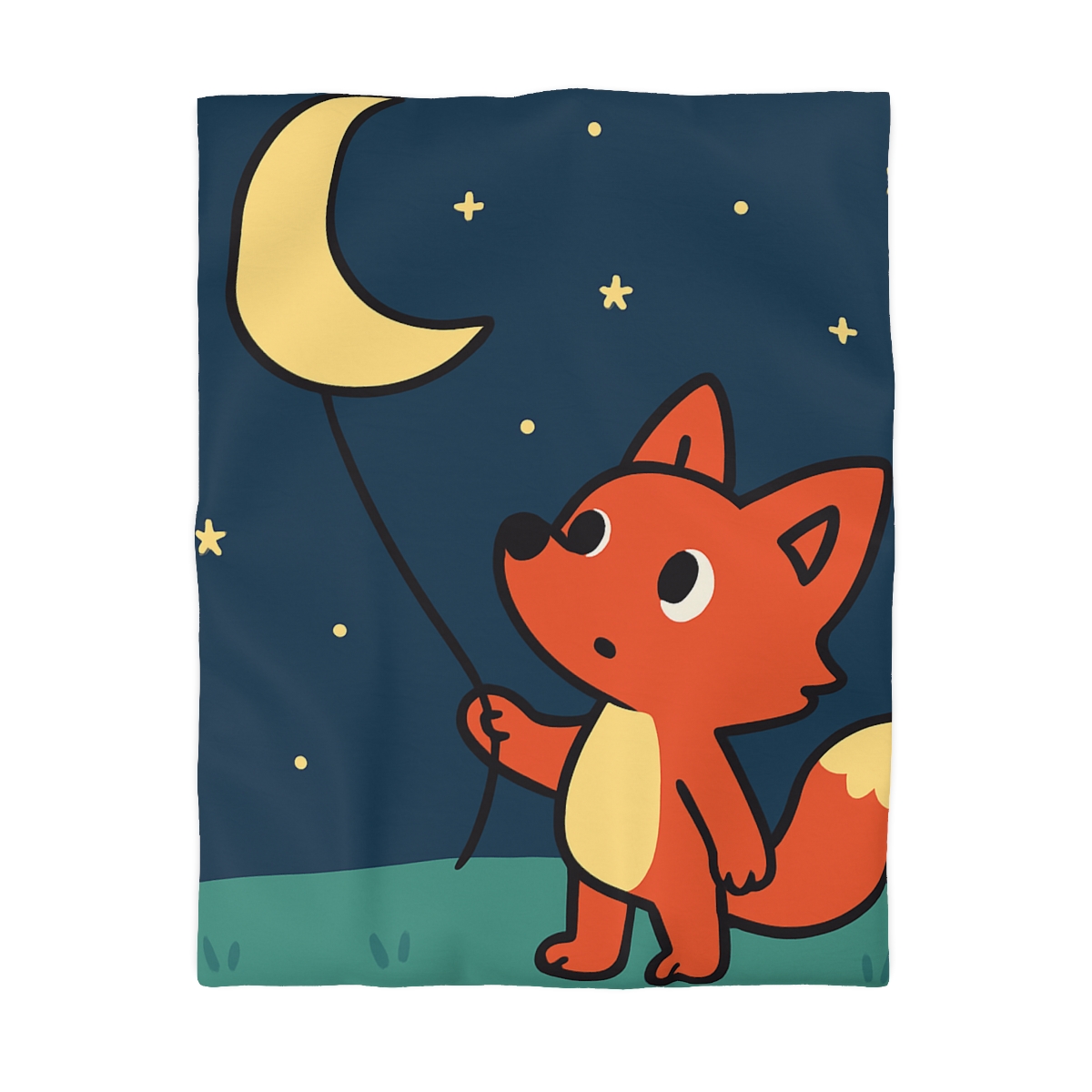 Stargazing Fox And Moon Kite trendy bedroom duvets