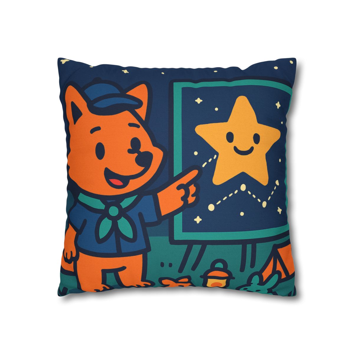 Stargazing Fox Scouts unique gift pillow cases