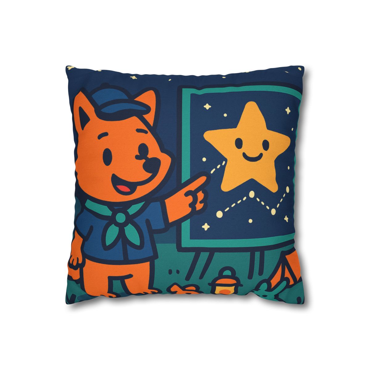 Stargazing Fox Scouts unique gift pillow cases