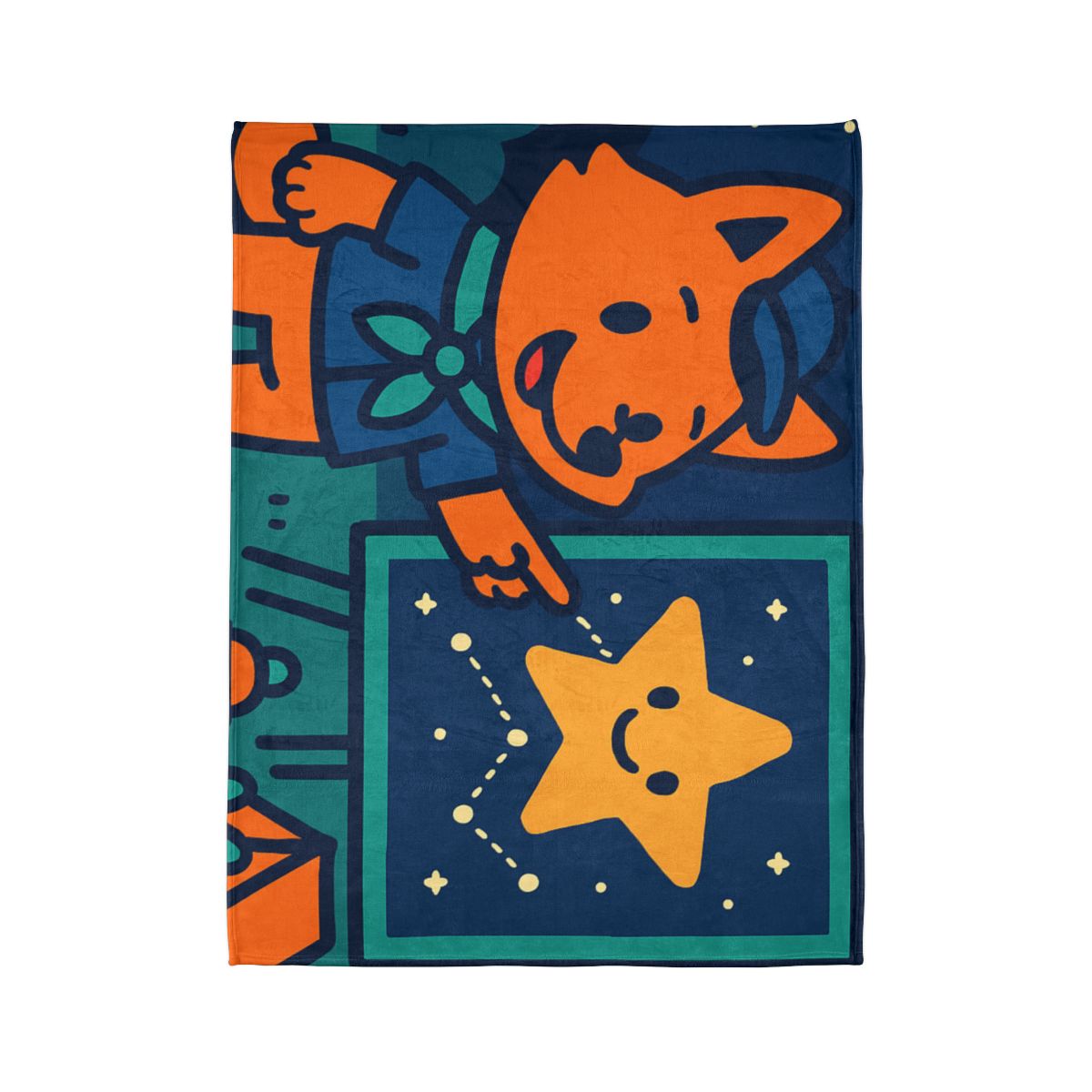 Stargazing Fox Scouts decorative home blankets