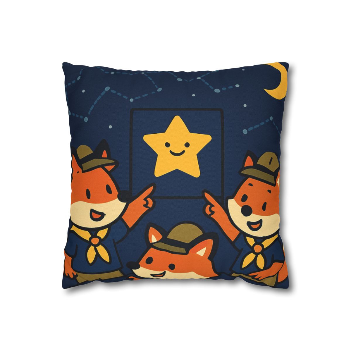 Stargazing Fox Scouts unique gift pillow cases