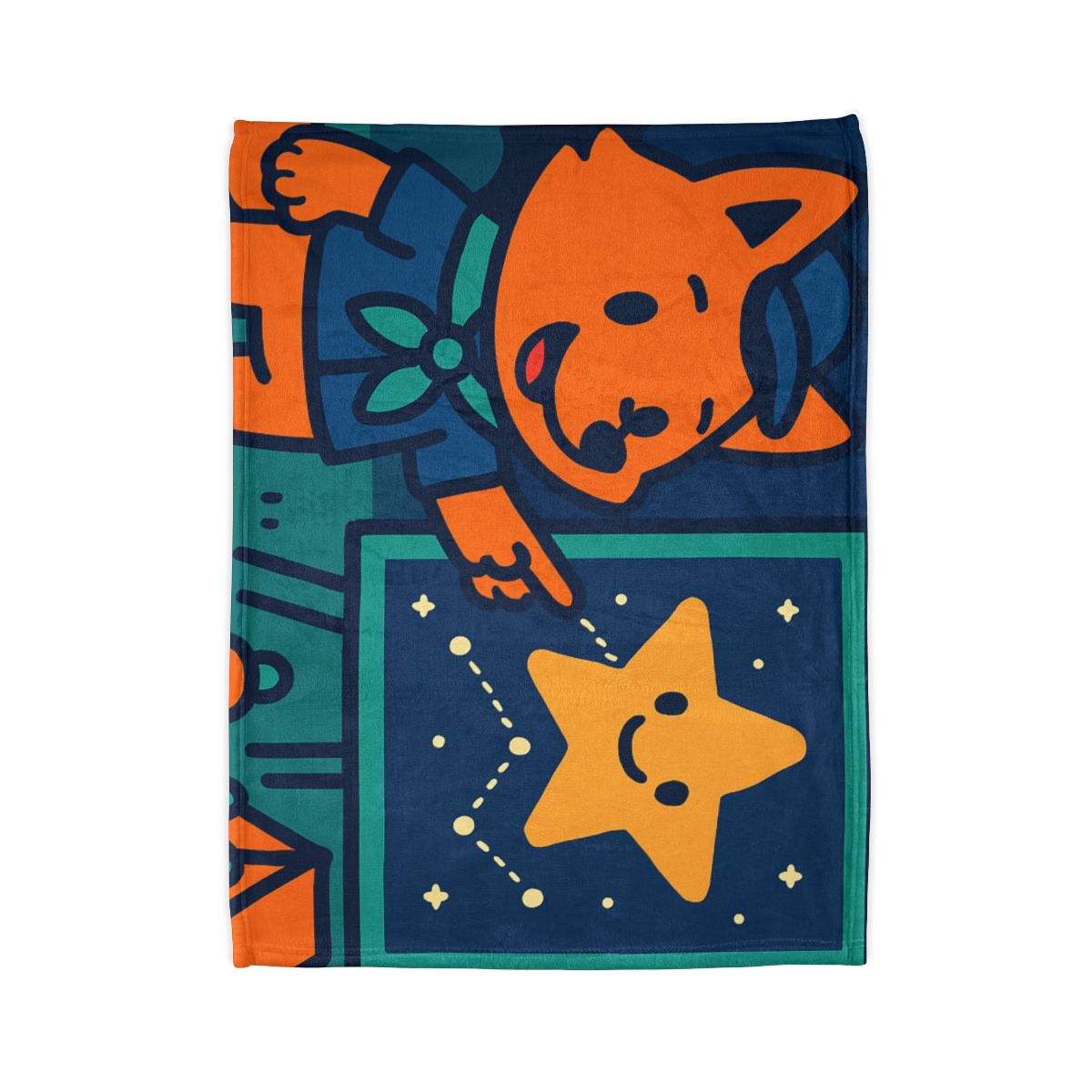 Stargazing Fox Scouts decorative home blankets