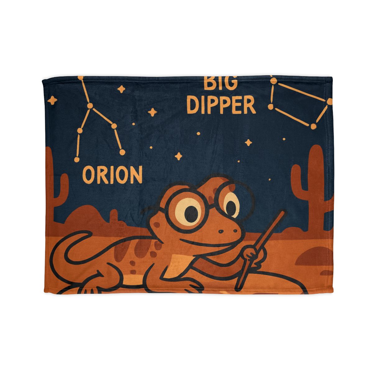 Stargazing Lizard Desert Camp soft fleece blankets