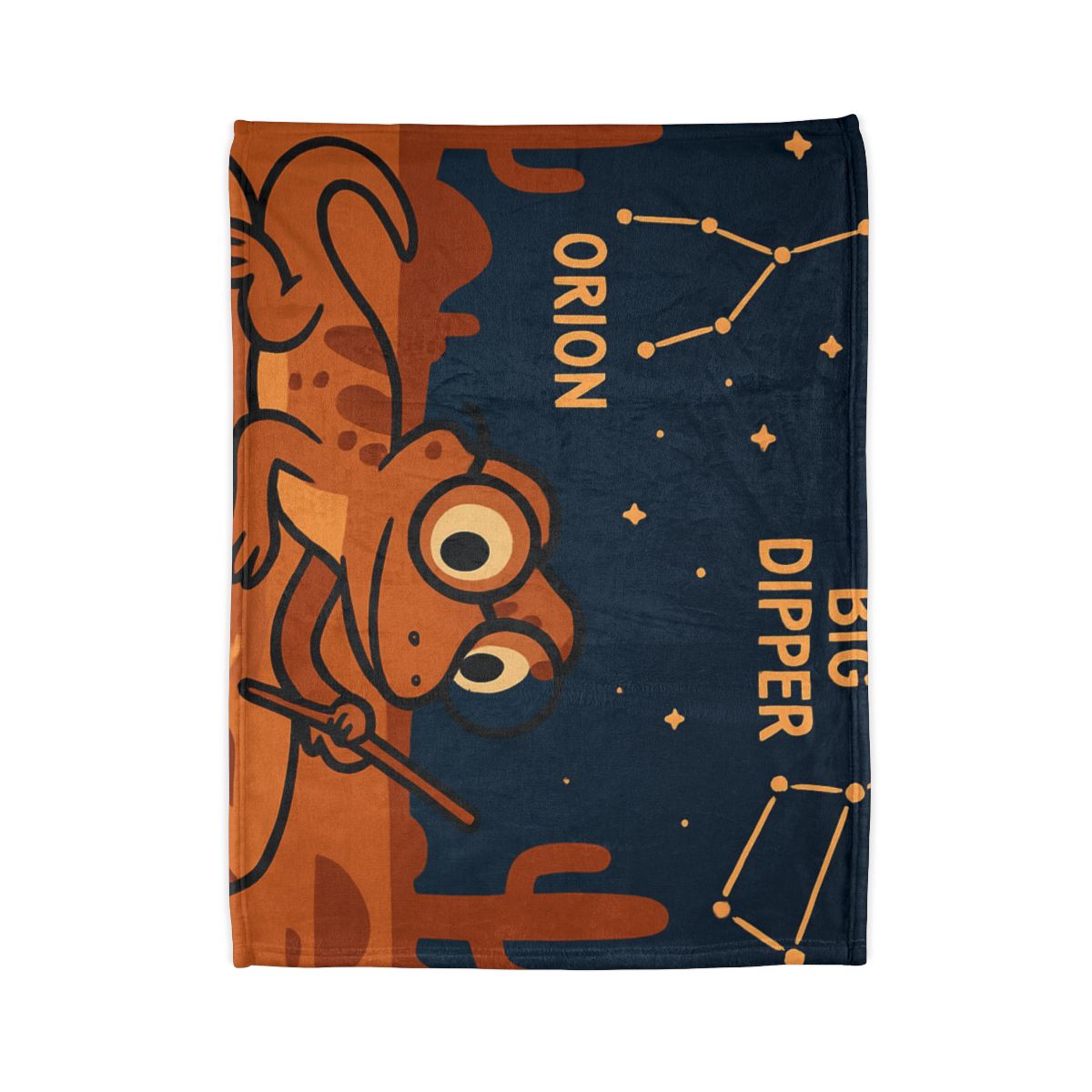Stargazing Lizard Desert Camp soft fleece blankets