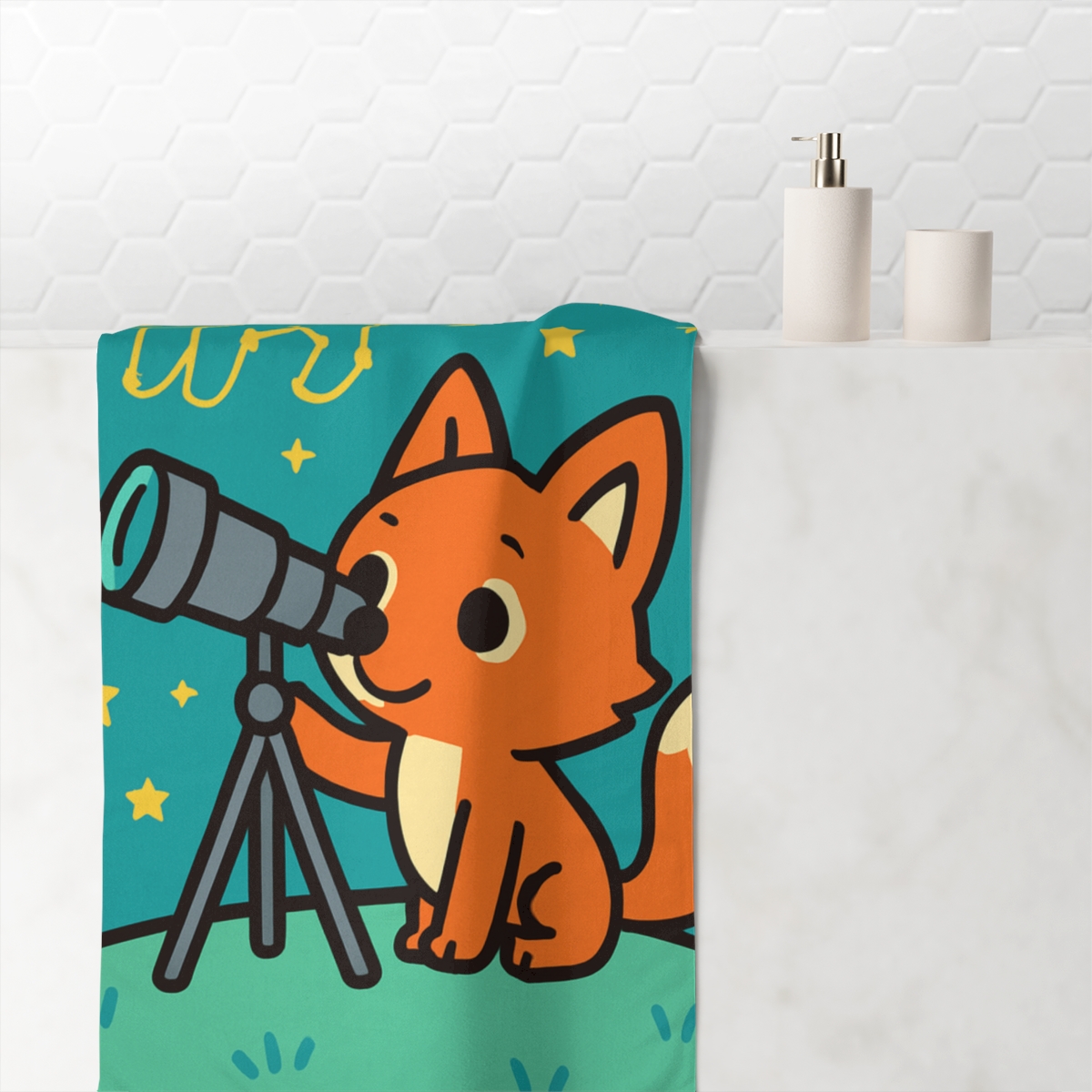 Stargazing Science Fox stylish beach towels