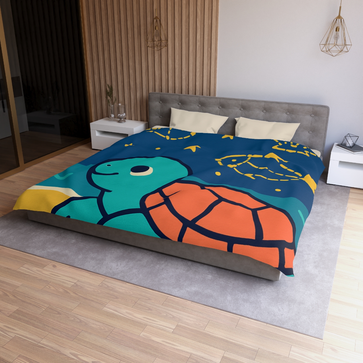 Stargazing Sea Turtle warm winter duvets