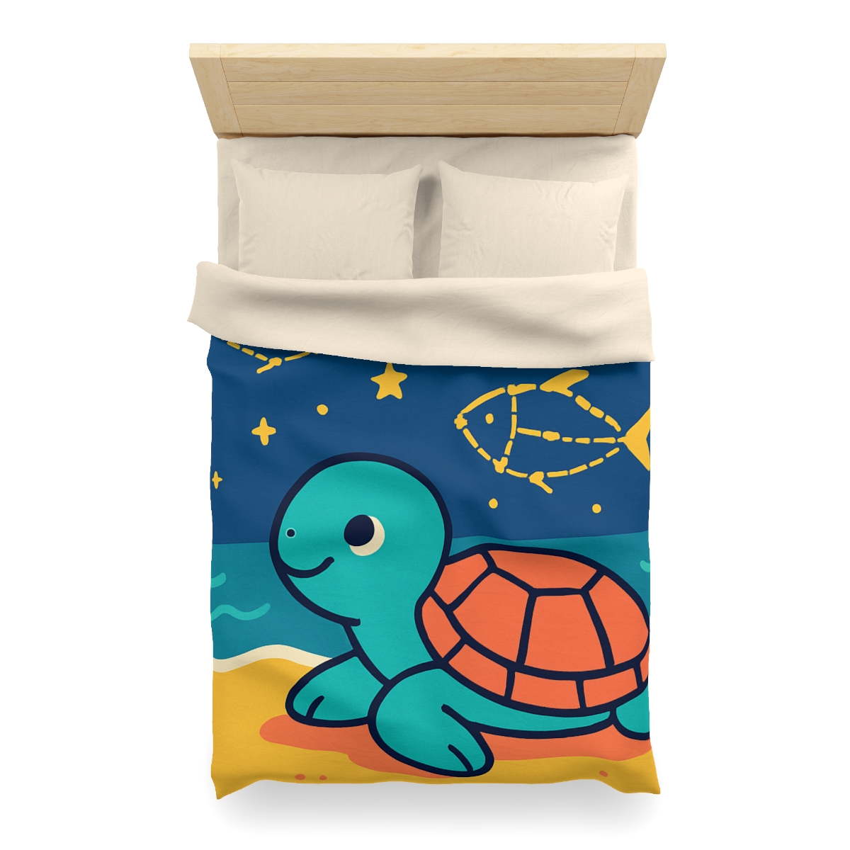 Stargazing Sea Turtle warm winter duvets