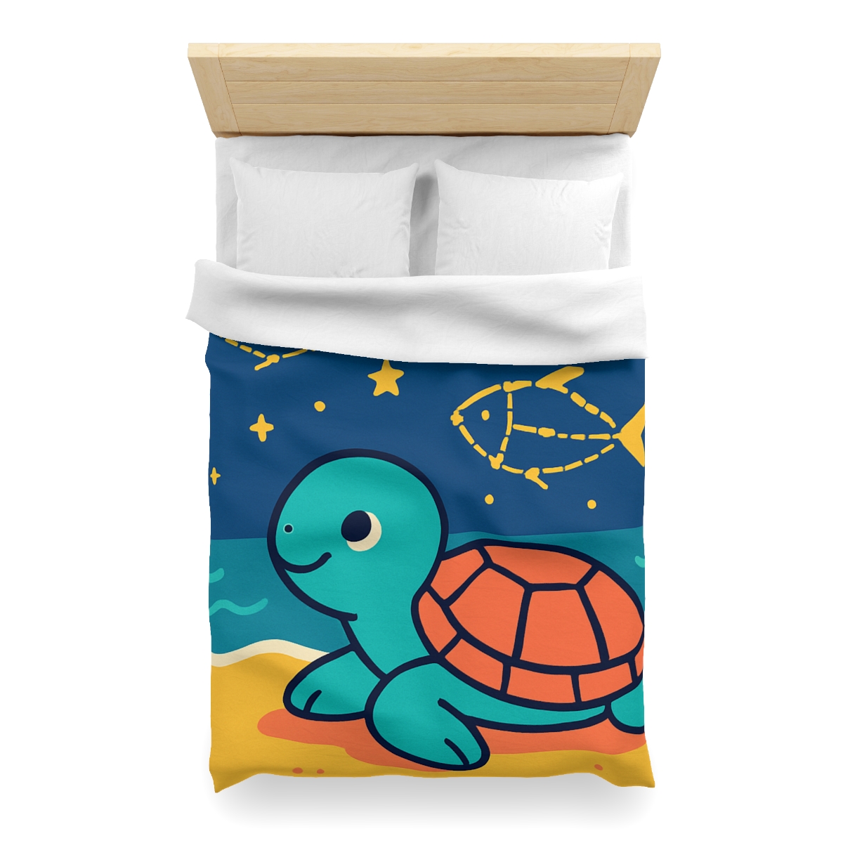 Stargazing Sea Turtle warm winter duvets